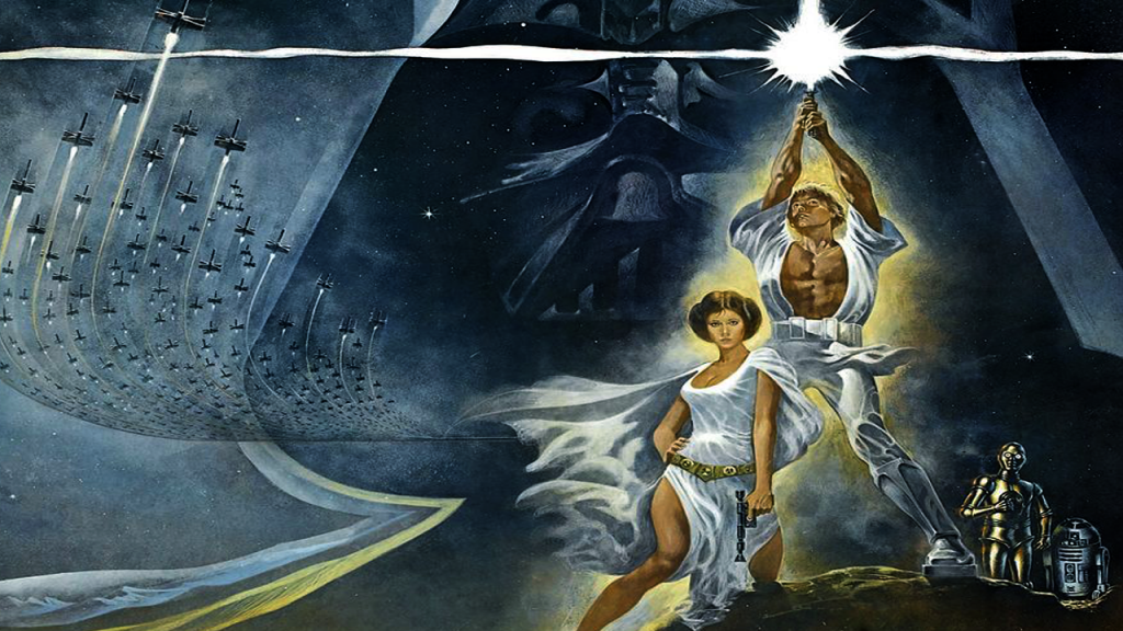Film StarWars episode IV New Hope - nová naděje - scifi klasika George Lucas
